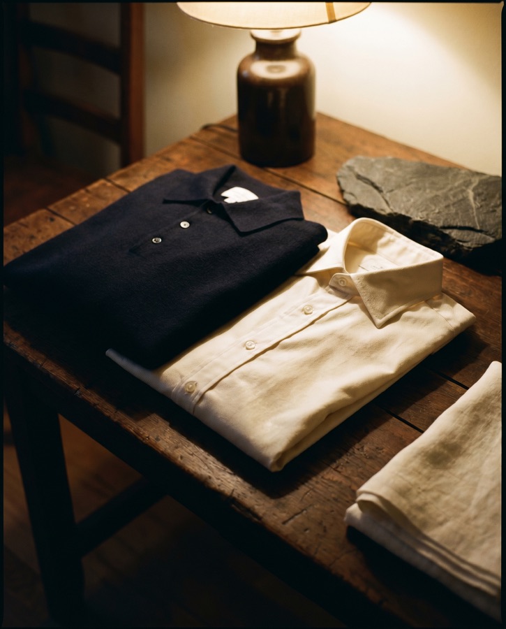 Custom polo and shirt, neatly styled